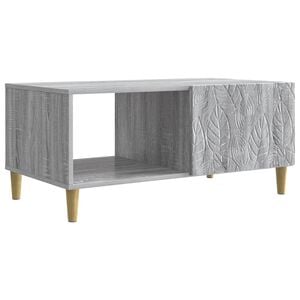 vidaXL Table basse Sonoma gris 90 x 50 x 40 cm Bois d'ing&eacute;nierie