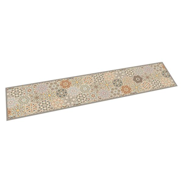 vidaXL Tapis de cuisine lavable impression pastel hexagonale 60x300 cm