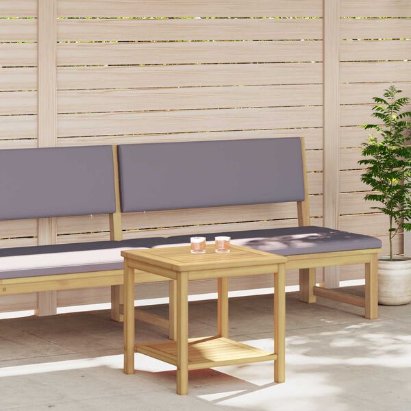 vidaXL Table d'appoint Huile Naturelle 45 x 45 x 45 cm