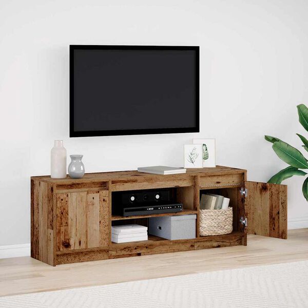 vidaXL Unites TV Marron 139,5 x 34 x 50 cm Bois d'ing&eacute;nierie