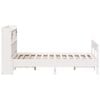 vidaXL Lit biblioth&egrave;que sans matelas blanc 160x200 cm bois pin massif