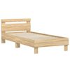 vidaXL Cadre de lit sans matelas avec t&ecirc;te de lit 90x200 cm