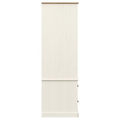 vidaXL Garde-robe VIGO blanc 90x55x176 cm bois massif de pin