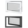 vidaXL Fen&ecirc;tre de sous-sol RISOR 90 x 70 cm PVC et verre Anthracite