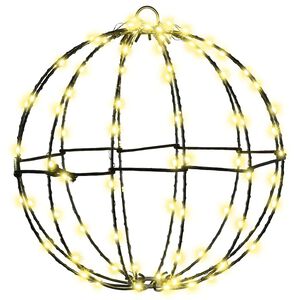 vidaXL Fleuron lumineux de No&euml;l 96 LED Blanc chaud Diam&egrave;tre 30 x 32 cm