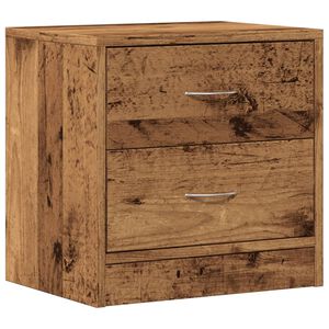 vidaXL Table de chevet vieux bois 40x30x40 cm bois d'ing&eacute;nierie
