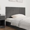 vidaXL T&ecirc;te de lit murale Gris 127,5x3x60 cm Bois massif de pin