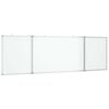 vidaXL Tableau blanc magn&eacute;tique pliable 160x60x1,7 cm aluminium
