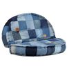 vidaXL Pouf rond 100x20 cm Patchwork en denim