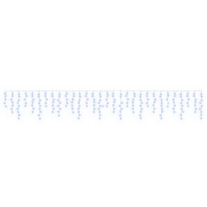 vidaXL Rideaux lumineux 210 LED Bleu 500 x 72 cm