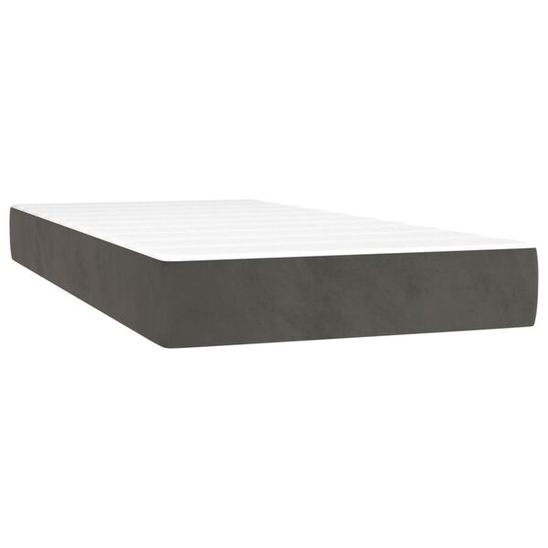 vidaXL Matelas de lit à ressorts ensachés 90x220x20 cm velours