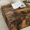 vidaXL Table basse Ch&ecirc;ne fum&eacute; 95 x 55 x 31 cm Bois d'ing&eacute;nierie