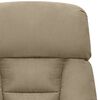 vidaXL Fauteuil de massage Gris clair Tissu microfibre