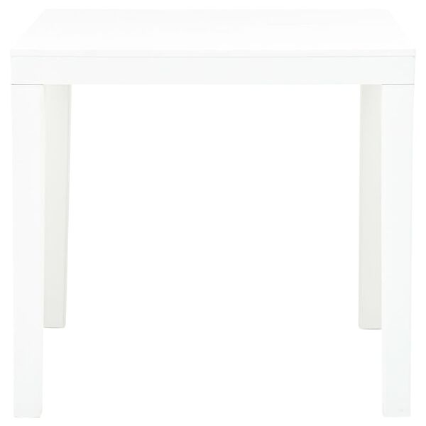 vidaXL Table de jardin Blanc 78x78x72 cm Plastique