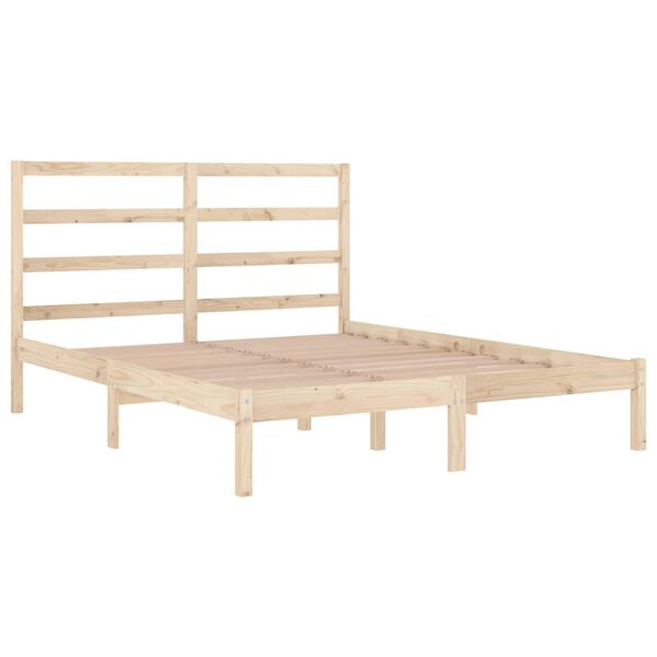 vidaXL Cadre de lit sans matelas 120x190 cm bois massif