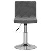 vidaXL Tabouret de bar Gris fonc&eacute; Velours