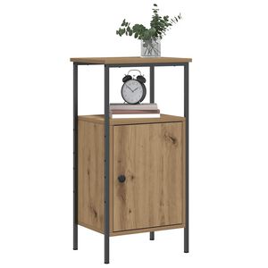 vidaXL Table de chevet ch&ecirc;ne artisanal 41x31x80 cm bois d'ing&eacute;nierie
