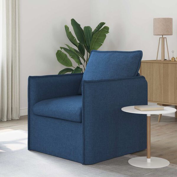 vidaXL Canap&eacute; 60cm Bleu M&eacute;tал