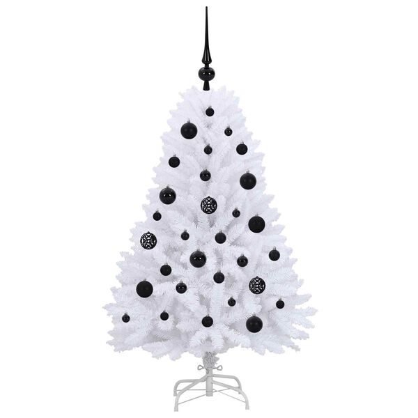 vidaXL Sapin de No&euml;l Artificiel &agrave; Branches Articul&eacute;es Blanc 120 cm