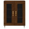 vidaXL Buffet haut Ch&ecirc;ne marron 69,5x34x180 cm Bois d'ing&eacute;nierie