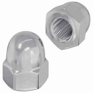 vidaXL Noix hexagonale Acorn 2 pcs Argent&eacute; m8 M&eacute;tал