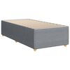 vidaXL Sommier &agrave; lattes de lit avec matelas gris clair 80x200 cm tissu