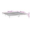 vidaXL Cadre de lit sans matelas ch&ecirc;ne sonoma 200x200 cm