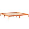 vidaXL Lit bibliothèque sans matelas cire marron 180x200 cm pin massif