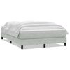 vidaXL Sommier &agrave; lattes de lit et matelas gris clair 160x220cm velours