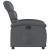 vidaXL Fauteuil inclinable &eacute;lectrique Gris Similicuir