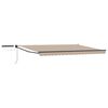 vidaXL Auvent r&eacute;tractable &eacute;lectrique Beige et Anthracite 4 &times; 3 m