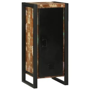 vidaXL Armoire de salle de bain avec porte Marron Bois Recycl&eacute; Solide