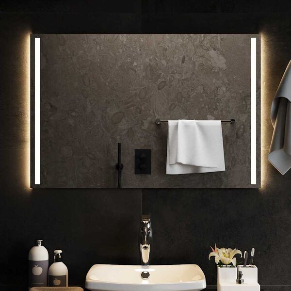 vidaXL Miroir de salle de bain &agrave; LED 90x60 cm
