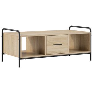 vidaXL Table basse Ch&ecirc;ne Sonoma 99,5 x 49 x 41 cm Bois d'ing&eacute;nierie