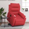 vidaXL Fauteuil inclinable Rouge Similicuir