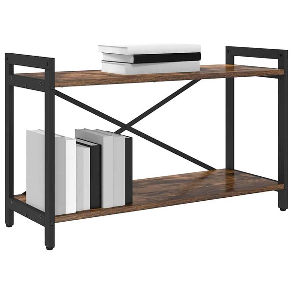 vidaXL &Eacute;tag&egrave;re Ch&ecirc;ne fum&eacute; 40 x 30 x 85 cm Bois d'ing&eacute;nierie