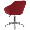 vidaXL Chaises pivotantes &agrave; manger lot de 2 rouge bordeaux tissu