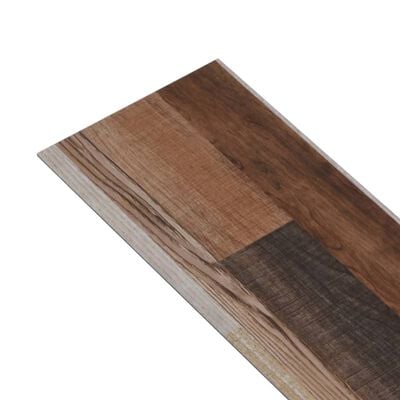 vidaXL Dalles de plancher PVC autoadhésif 5,21 m² 2 mm multicolore