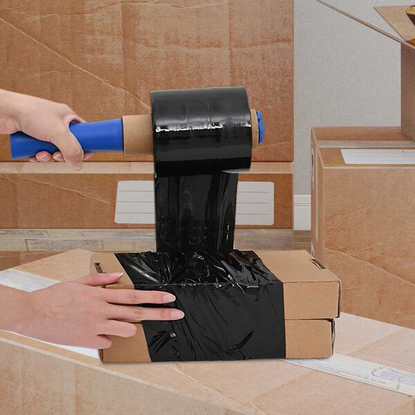 vidaXL Films &eacute;tirables 10 pcs noir 23 &mu;m 10 cm x 150 m