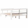vidaXL Cadre de lit sans matelas blanc 140x190 cm bois de pin massif
