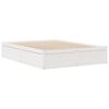 vidaXL Cadre de lit sans matelas blanc 140x190 cm bois de pin massif