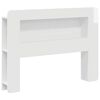 vidaXL Cabinet de T&ecirc;te de Lit Blanc brillant Bois d&rsquo;ing&eacute;nierie