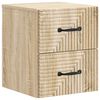 vidaXL Cabinet de chevet mural Ch&ecirc;ne Sonoma 34,5 x 33 x 40 cm