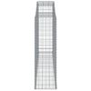 vidaXL Paniers &agrave; gabions arqu&eacute;s 15 pcs 300x50x160/180 cm fer galvanis&eacute;