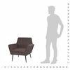 vidaXL Fauteuil marron acier et tissu