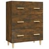 vidaXL Buffet Ch&ecirc;ne fum&eacute; 70x34x90 cm Bois d'ing&eacute;nierie