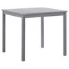 vidaXL Table de jardin Gris 80x80x74 cm Bois d'acacia massif