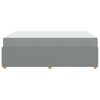 vidaXL Cadre de lit avec matelas Gris clair 140 x 200 cm tissu