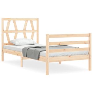 vidaXL Cadre de lit sans matelas bois massif