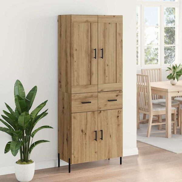vidaXL Haut Armoire 2 pcs Ch&ecirc;ne artisanal Bois d'ing&eacute;nierie